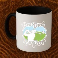 Best Dad By Par Funny Father's Day Golf Funny Gift Coffee Mug thumb 2