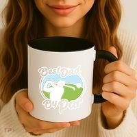 Best Dad By Par Funny Father's Day Golf Funny Gift Coffee Mug thumb 3