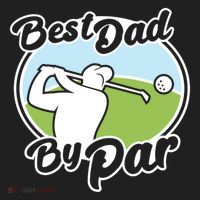 Best Dad By Par Funny Father's Day Golf Funny Gift Beanie thumb 2