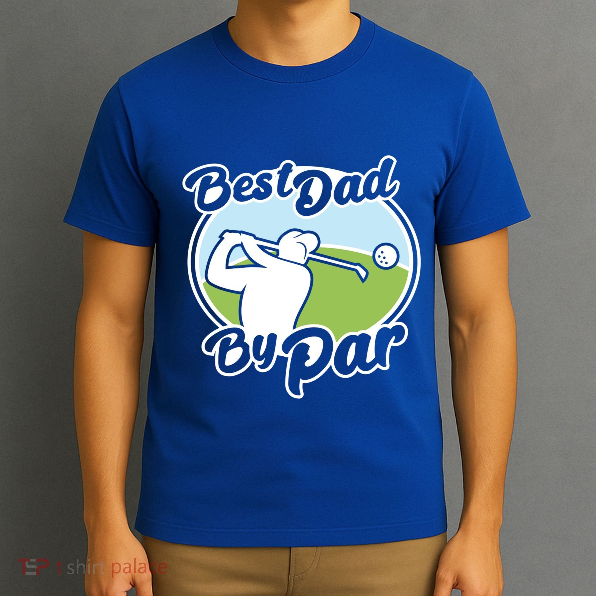 Best Dad By Par Funny Father's Day Golf Funny Gift T-Shirt