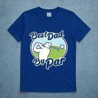 Best Dad By Par Funny Father's Day Golf Funny Gift T-Shirt thumb 5