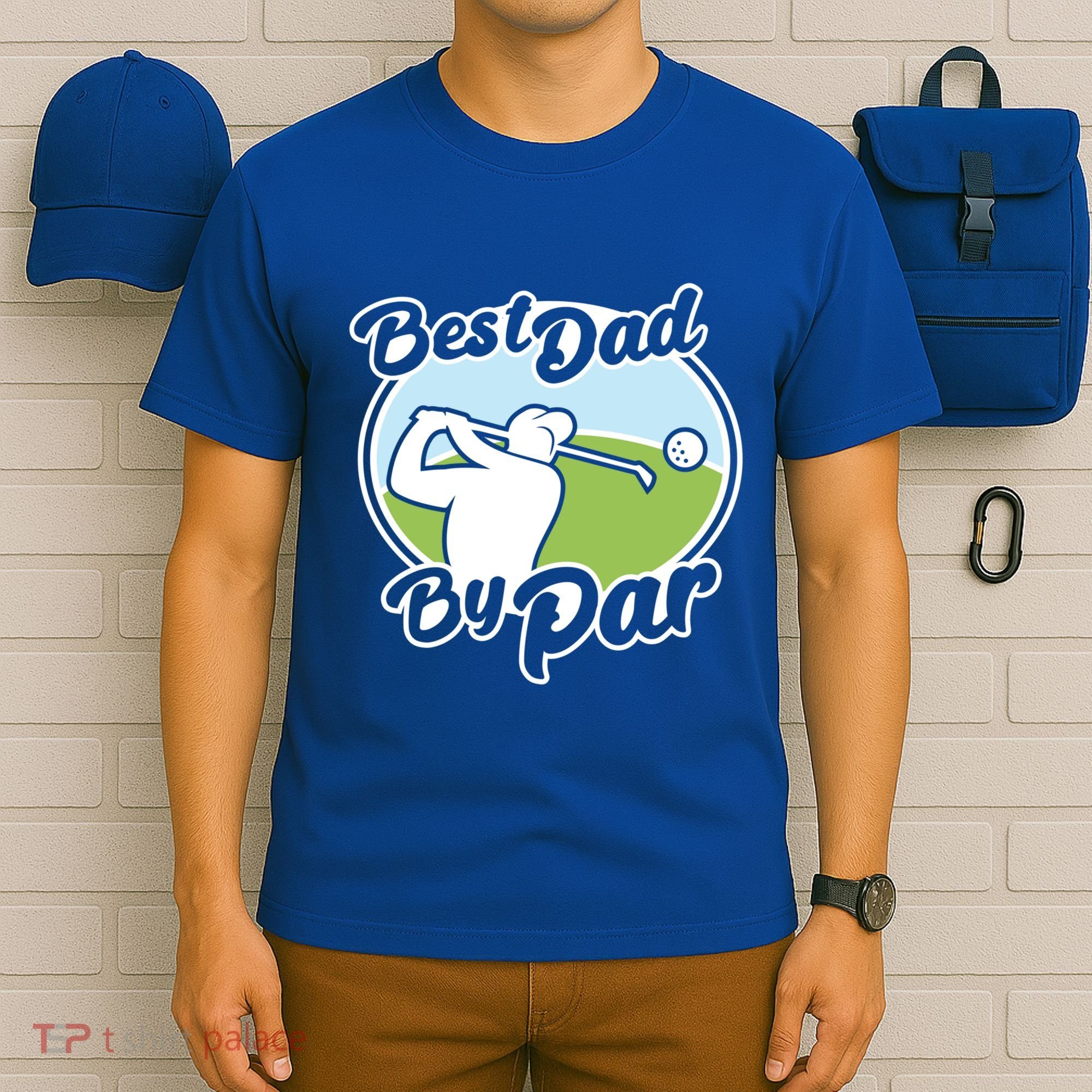 Best Dad By Par Funny Father's Day Golf Funny Gift T-Shirt