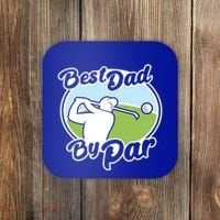 Best Dad By Par Funny Father's Day Golf Funny Gift Coaster thumb 0