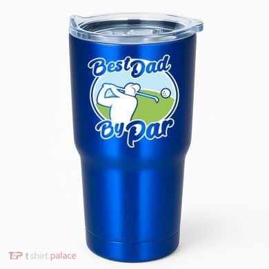 Best Dad By Par Funny Father's Day Golf Funny Gift Tumbler