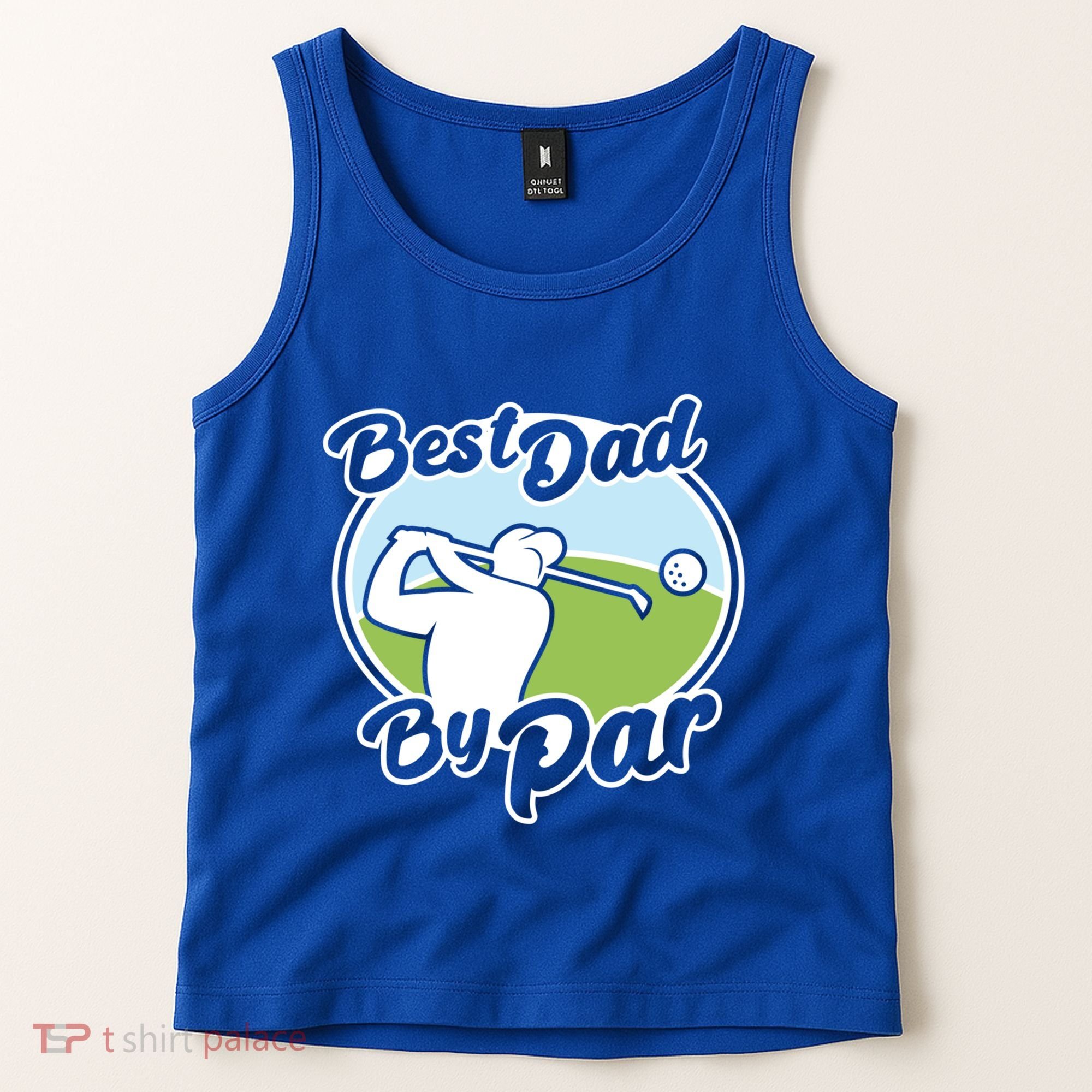 Best Dad By Par Funny Father's Day Golf Funny Gift Tank Top