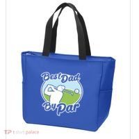 Best Dad By Par Funny Father's Day Golf Funny Gift Tote Bag thumb 3