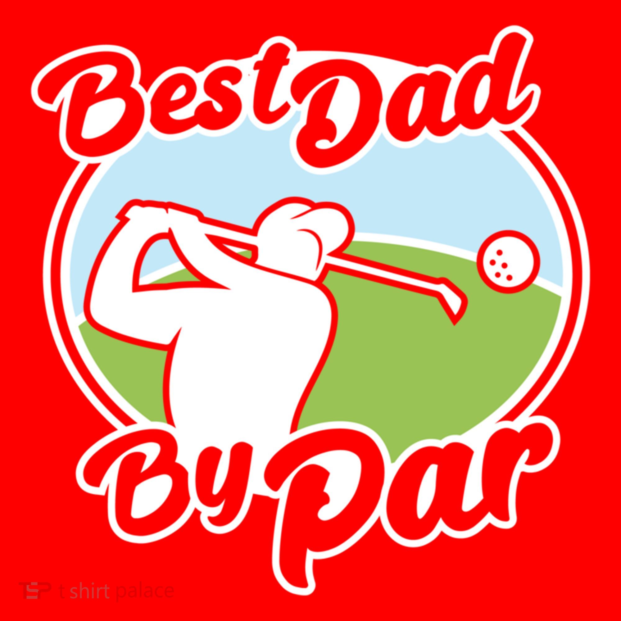 Best Dad By Par Funny Father's Day Golf Funny Gift Santa Hat