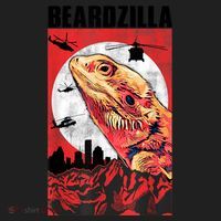 Bearded Dragon Beardzilla Funny Bearded Dragon Comfort Colors Boxy T-Shirt thumb 3