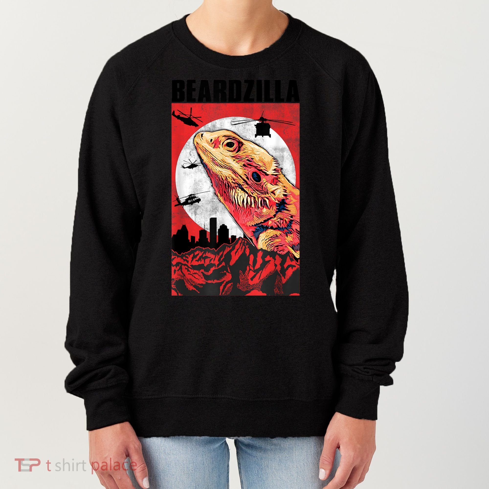 Bearded Dragon Beardzilla Funny Bearded Dragon Women's Sweatshirt