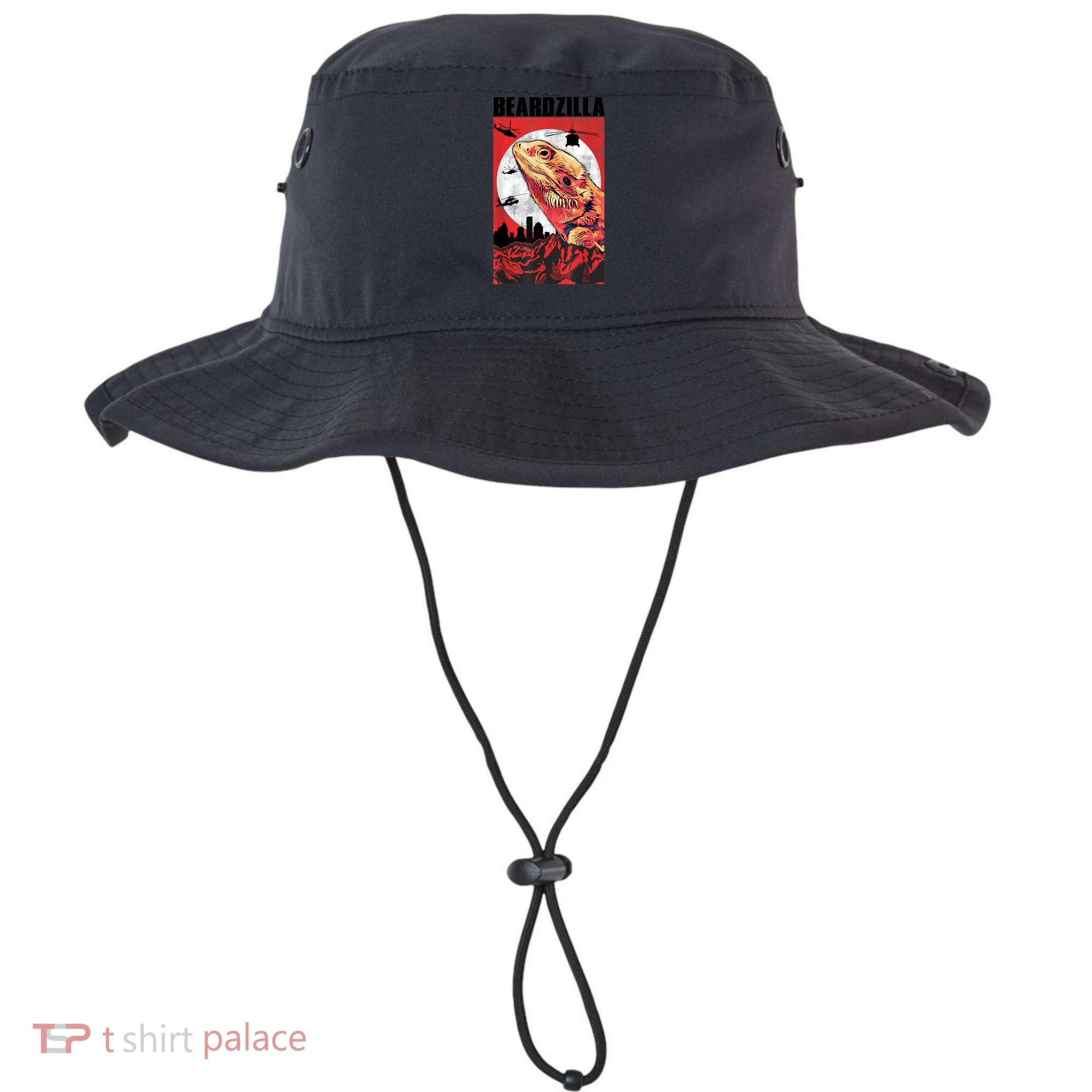 Bearded Dragon Beardzilla Funny Bearded Dragon Bucket Hat