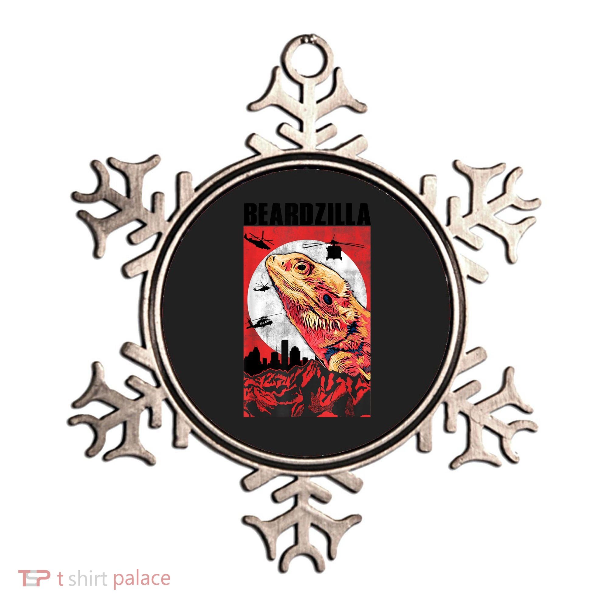 Bearded Dragon Beardzilla Funny Bearded Dragon Ornament