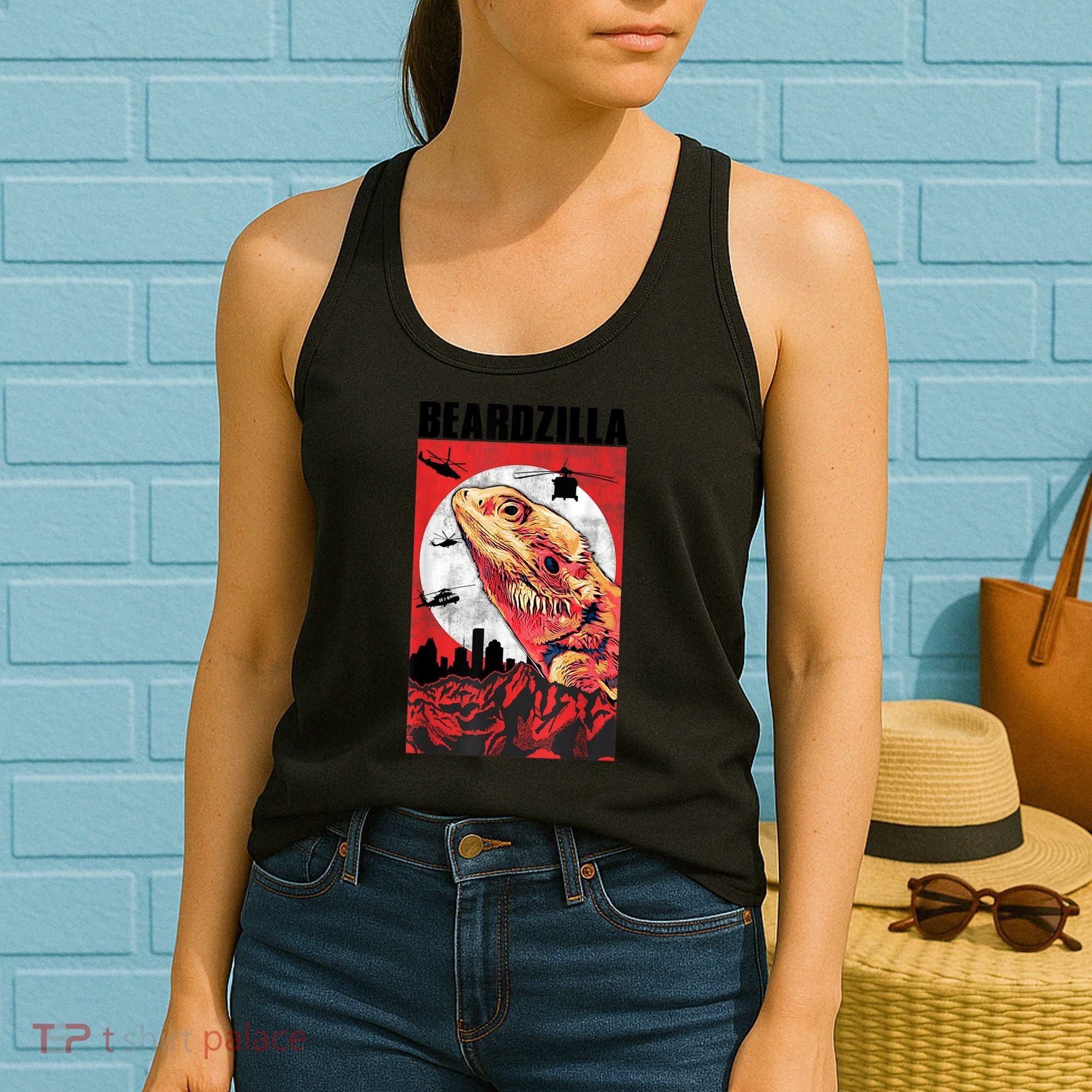 Bearded Dragon Beardzilla Funny Bearded Dragon Women's Tank Top