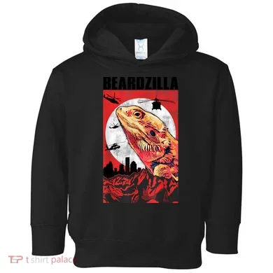 Bearded Dragon Beardzilla Funny Bearded Dragon Toddler Hoodie