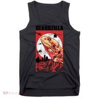 Bearded Dragon Beardzilla Funny Bearded Dragon Tank Top thumb 0