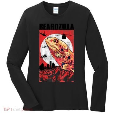 Bearded Dragon Beardzilla Funny Bearded Dragon Women's Long Sleeve Shirt