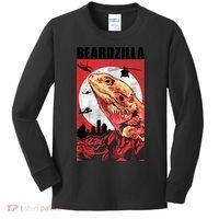 Bearded Dragon Beardzilla Funny Bearded Dragon Kids Long Sleeve Shirt thumb 0
