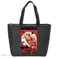 Bearded Dragon Beardzilla Funny Bearded Dragon Tote Bag thumb 0