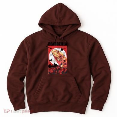 Bearded Dragon Beardzilla Funny Bearded Dragon Hoodie