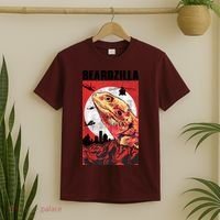 Bearded Dragon Beardzilla Funny Bearded Dragon T-Shirt thumb 2