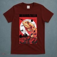 Bearded Dragon Beardzilla Funny Bearded Dragon T-Shirt thumb 5