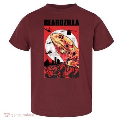 Bearded Dragon Beardzilla Funny Bearded Dragon Toddler T-Shirt