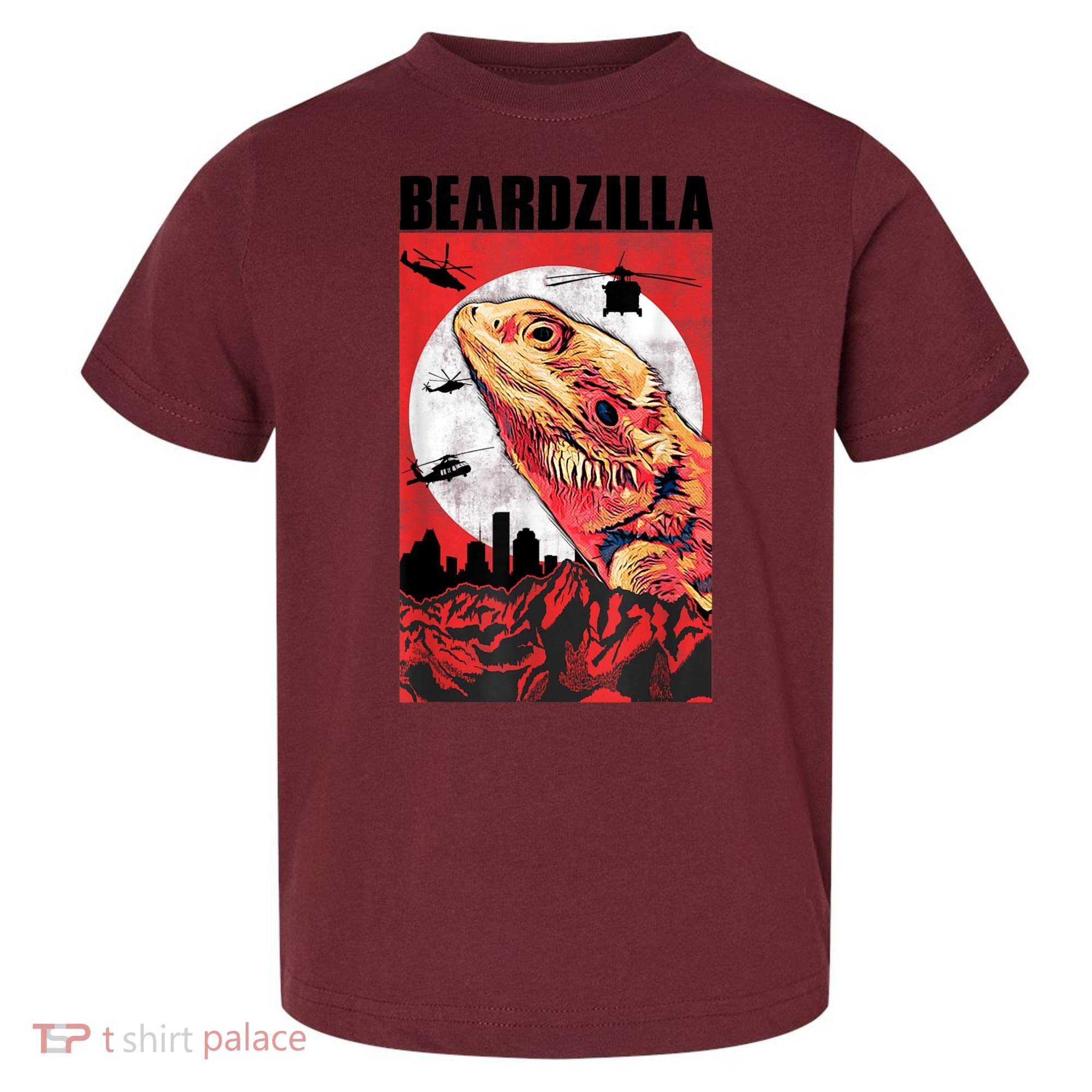 Bearded Dragon Beardzilla Funny Bearded Dragon Toddler T-Shirt