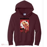 Bearded Dragon Beardzilla Funny Bearded Dragon Kids Hoodie thumb 0