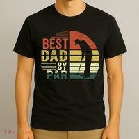 Best Dad By Par Golf Golfer Vintage Father's Day T-Shirt thumb 3