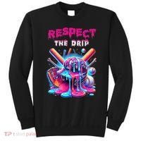 Baseball Drip B.oys Ice Cream Drip Yout.h Respect The Drip Sweatshirt thumb 0