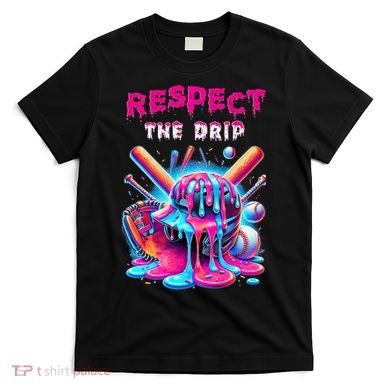 Baseball Drip B.oys Ice Cream Drip Yout.h Respect The Drip T-Shirt
