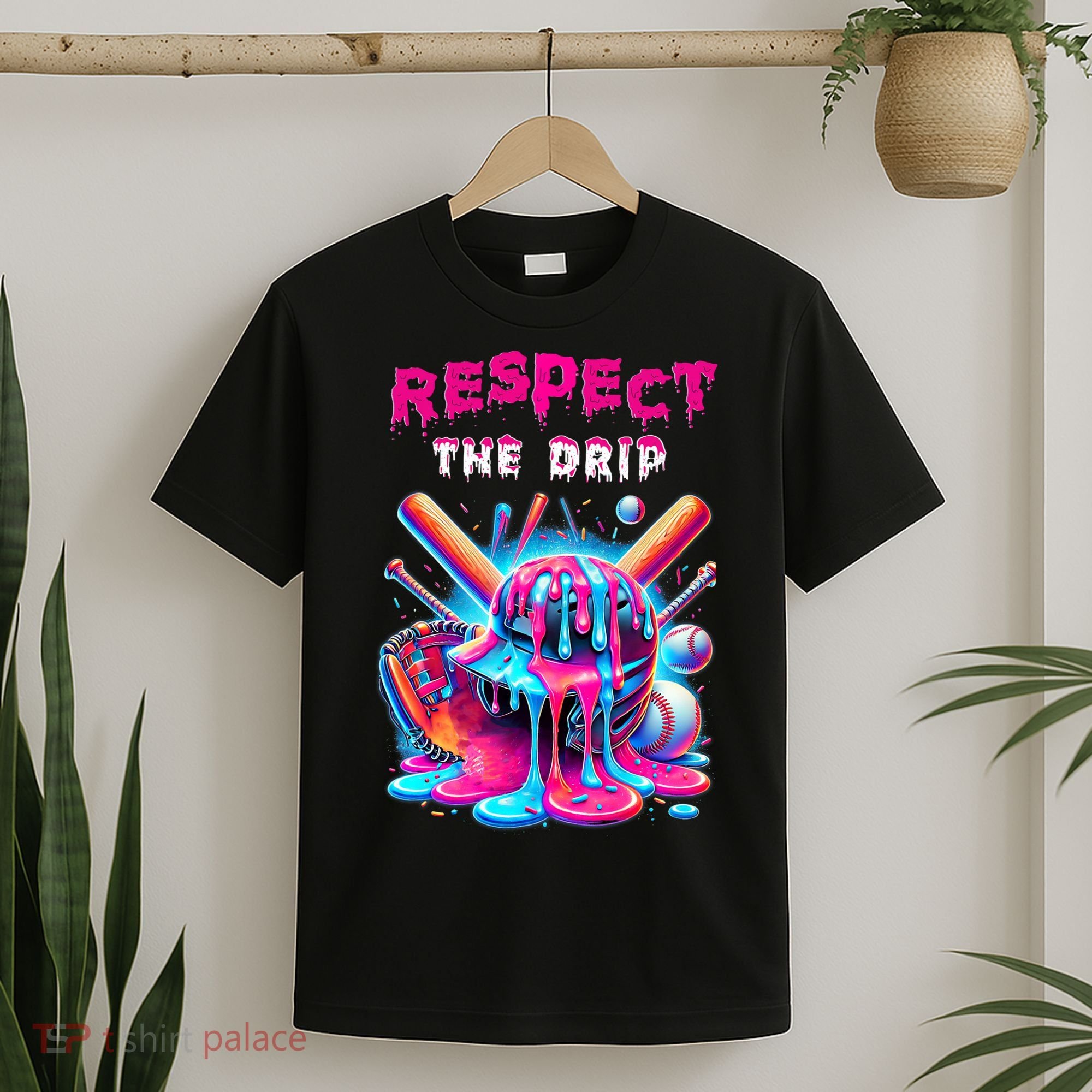 Baseball Drip B.oys Ice Cream Drip Yout.h Respect The Drip T-Shirt
