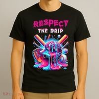 Baseball Drip B.oys Ice Cream Drip Yout.h Respect The Drip T-Shirt thumb 3