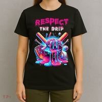 Baseball Drip B.oys Ice Cream Drip Yout.h Respect The Drip T-Shirt thumb 4