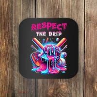 Baseball Drip B.oys Ice Cream Drip Yout.h Respect The Drip Coaster thumb 0