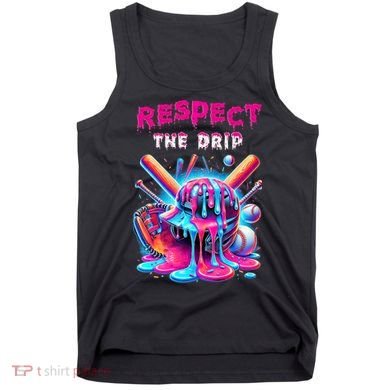 Baseball Drip B.oys Ice Cream Drip Yout.h Respect The Drip Tank Top