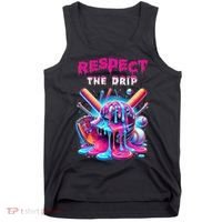 Baseball Drip B.oys Ice Cream Drip Yout.h Respect The Drip Tank Top thumb 0