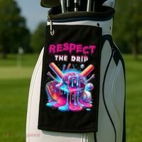 Baseball Drip B.oys Ice Cream Drip Yout.h Respect The Drip Golf Towel thumb 2