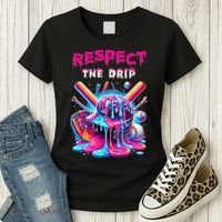 Baseball Drip B.oys Ice Cream Drip Yout.h Respect The Drip Women's T-Shirt thumb 3