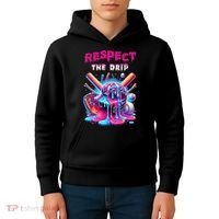 Baseball Drip B.oys Ice Cream Drip Yout.h Respect The Drip Kids Hoodie thumb 4