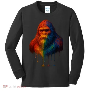 Bigfoot Drip Kids Long Sleeve Shirt
