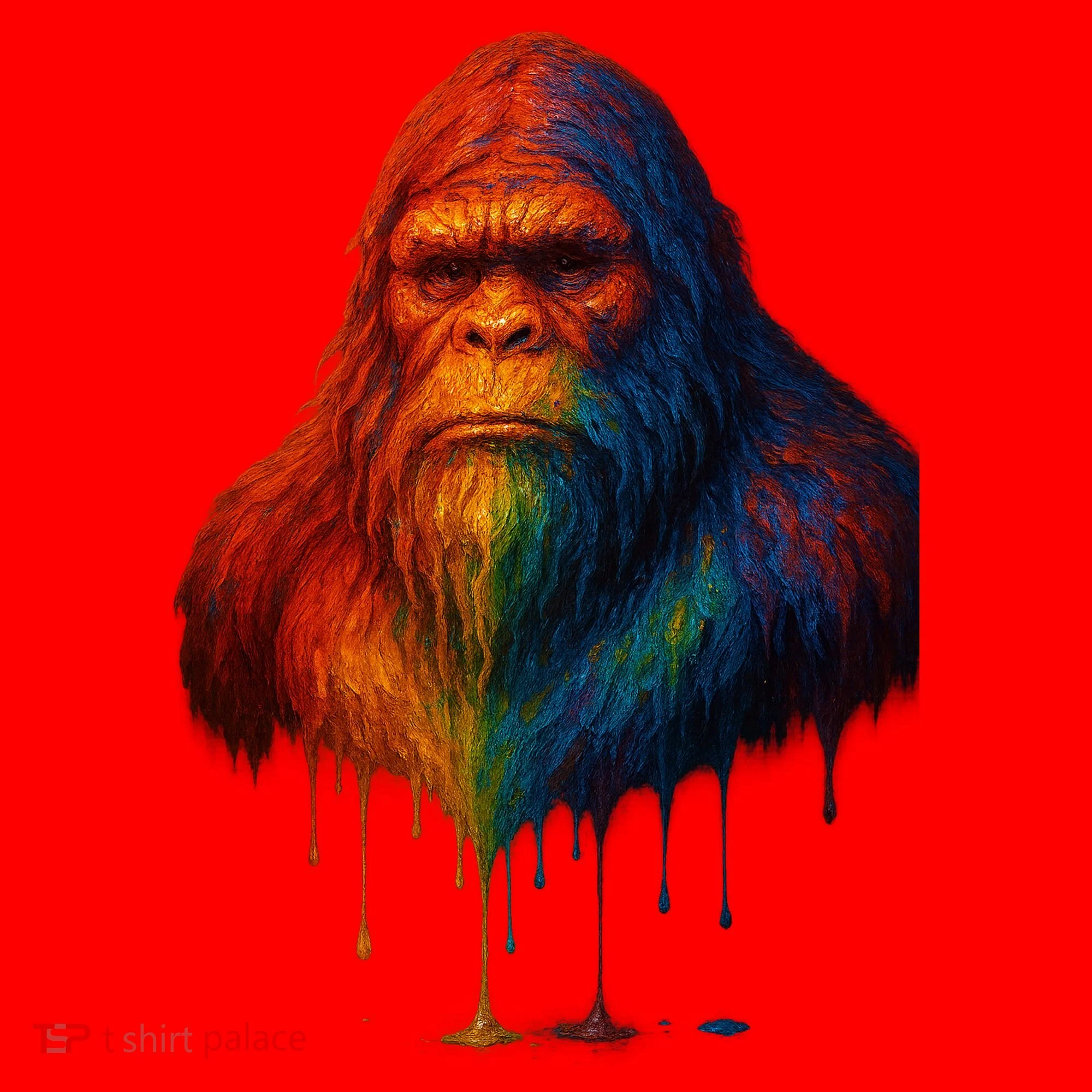 Bigfoot Drip Santa Hat