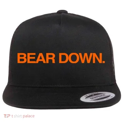 Bear Down Flat Bill Trucker Hat