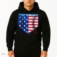 Baseball Drip Boys Ice Cream Patriotic American Flag Hoodie thumb 2