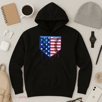 Baseball Drip Boys Ice Cream Patriotic American Flag Hoodie thumb 3