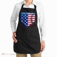 Baseball Drip Boys Ice Cream Patriotic American Flag Apron thumb 2