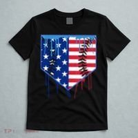Baseball Drip Boys Ice Cream Patriotic American Flag T-Shirt thumb 5