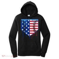 Baseball Drip Boys Ice Cream Patriotic American Flag Women's Hoodie thumb 0