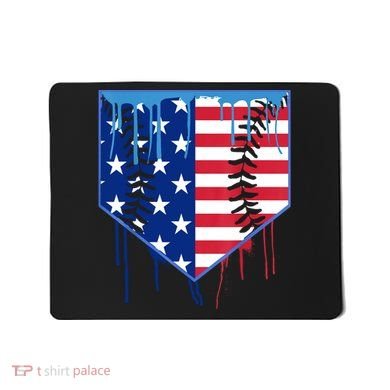 Baseball Drip Boys Ice Cream Patriotic American Flag Mousepad
