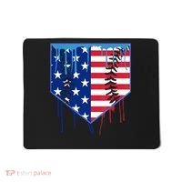 Baseball Drip Boys Ice Cream Patriotic American Flag Mousepad thumb 0