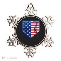 Baseball Drip Boys Ice Cream Patriotic American Flag Ornament thumb 0